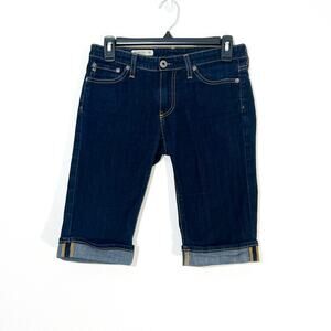 Adriano Goldschmied Jean Shorts Womens 27 Bermuda Cuffed Y2K Malibu Crop Summer